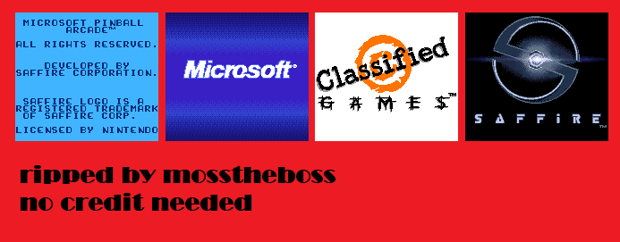 Microsoft Pinball Arcade - Logos