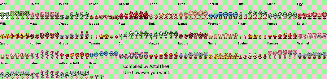 Pokémon Ruby / Sapphire - Berry Trees