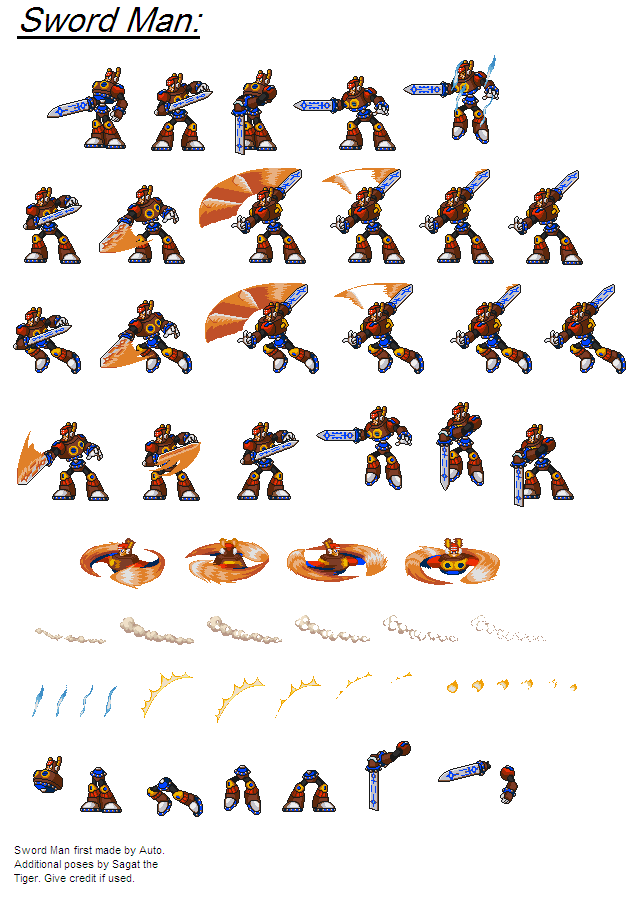 Mega Man Customs - Sword Man (Mega Man 7-Style)