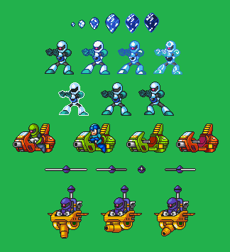 Crystal Joe, Apache Joe, and Rider Joe (Mega Man 7-Style)