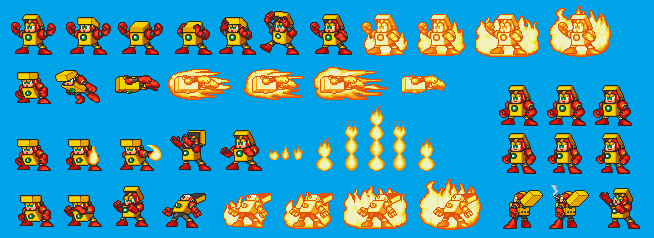 Mega Man Customs - Heat Man (Mega Man 7-Style)