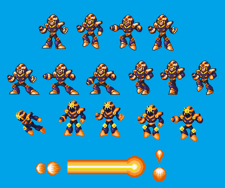 Mega Man Customs - Sunstar (Mega Man 7-Style)