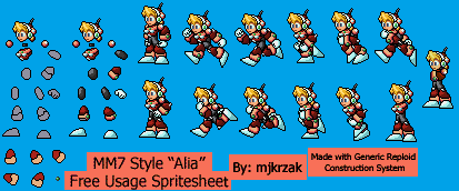 Mega Man X Customs - Alia (Mega Man 7-Style)