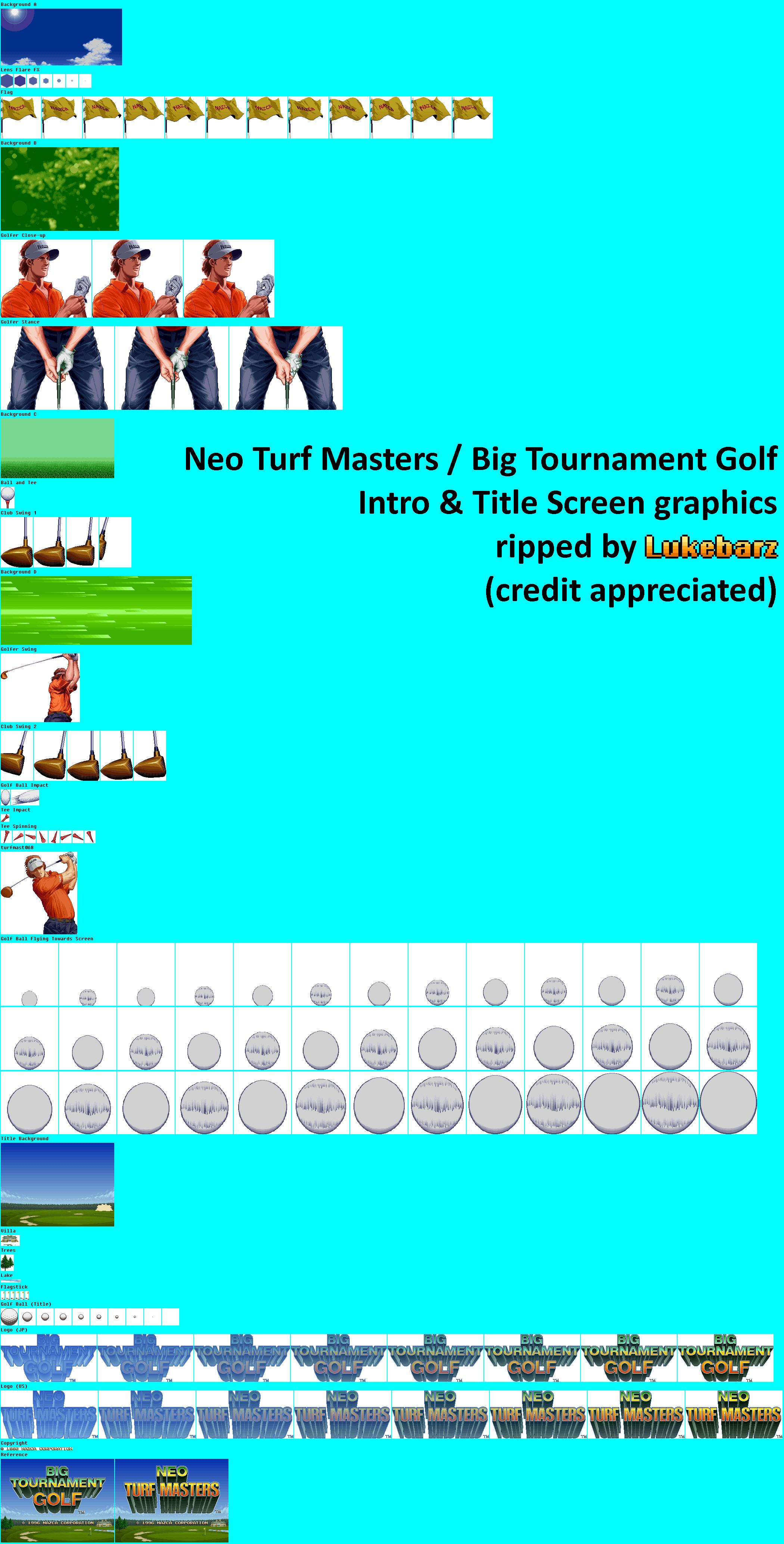 Neo Turf Masters / Big Tournament Golf - Intro & Title Screen