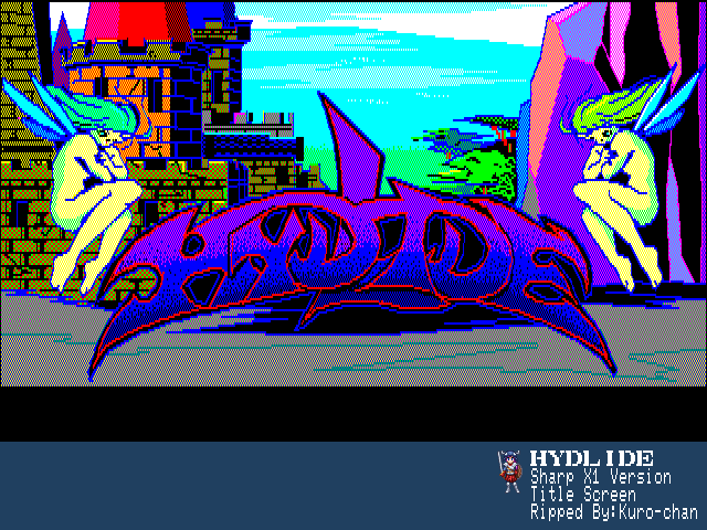 Hydlide - Title Screen