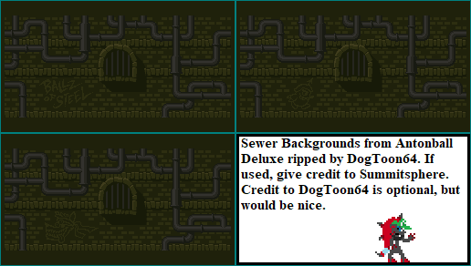 Antonball Deluxe - Sewer Backgrounds