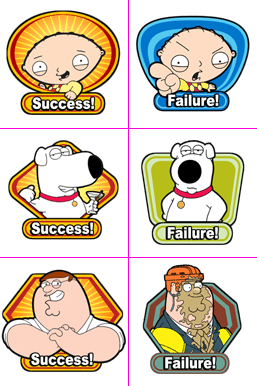 Family Guy: Video Game! - Success & Failure Messages