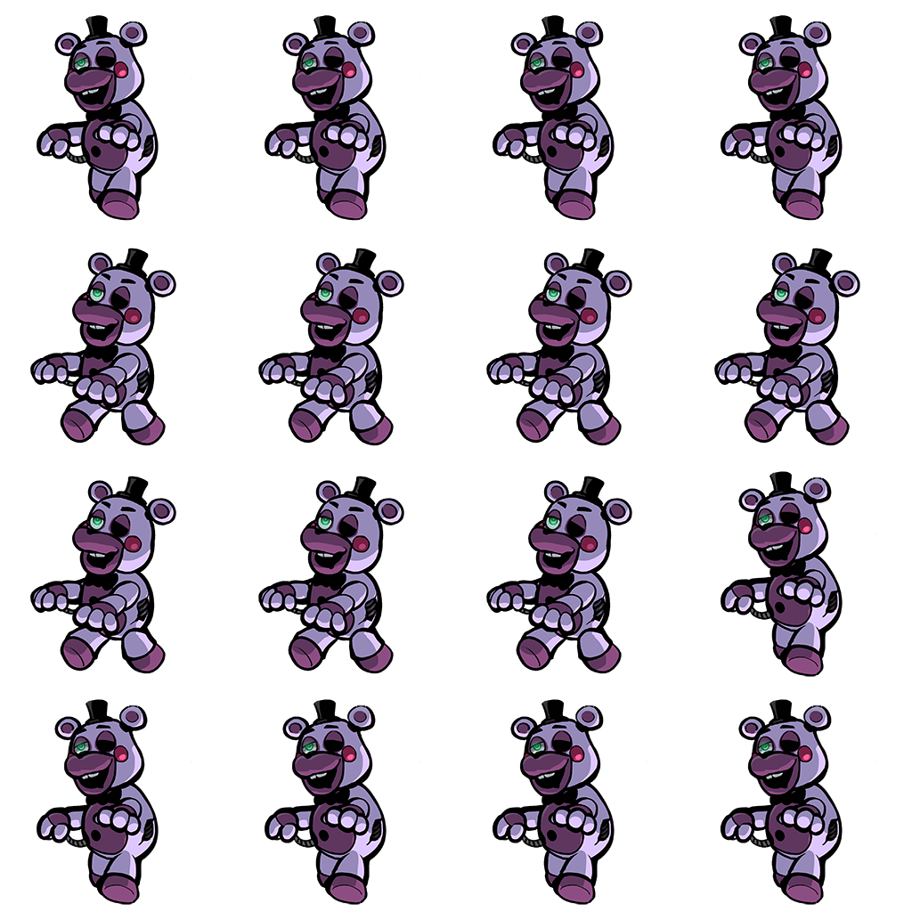 Five Nights at Freddy's VR Help Wanted - Menu Sprites (FNAF3)