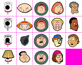 Family Guy: Video Game! - Character Icons