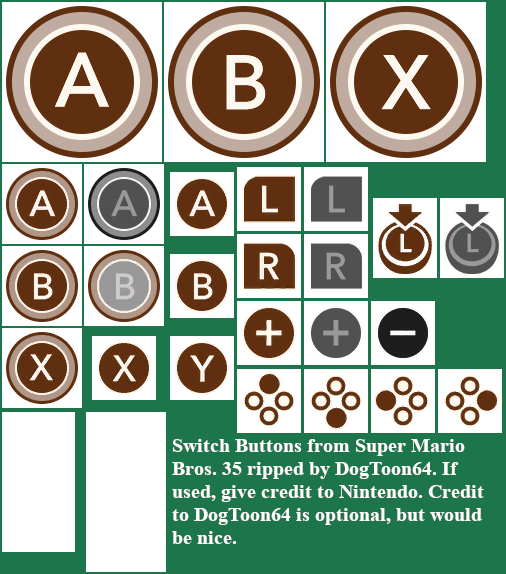 Super Mario Bros. 35 - Switch Buttons