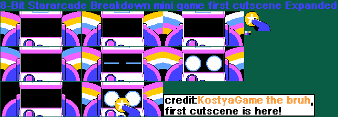 Brawl Stars Customs - Stararcade Breakdown Mini Game (First Cutscene, NES-Style, Expanded)