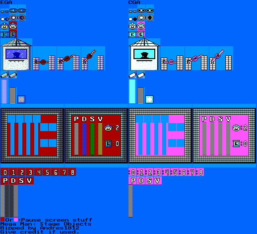 Mega Man - Stage Objects