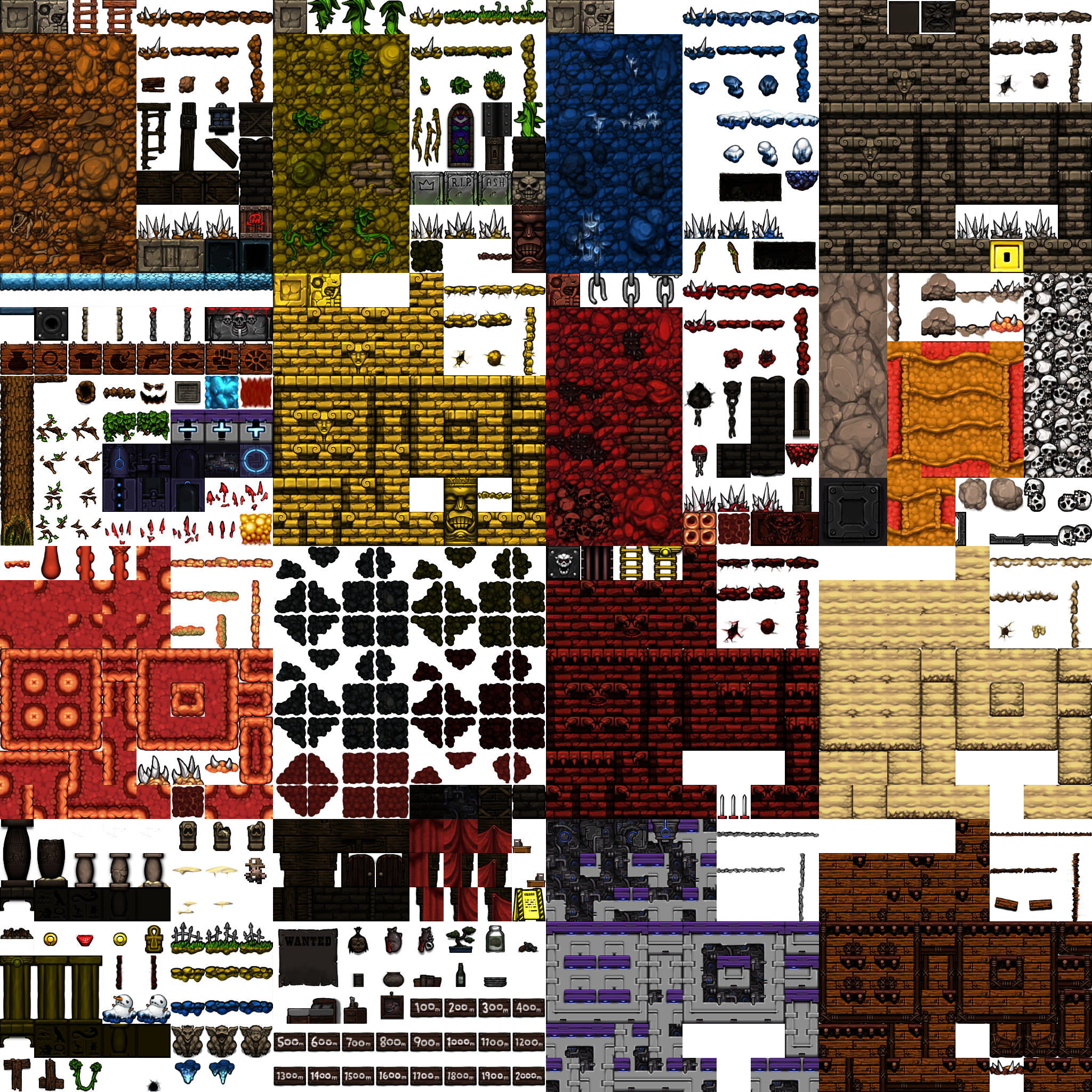 Spelunky - Tileset