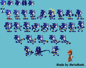 Darkspine Sonic Sprite Sheet