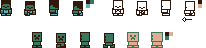 Minecraft Customs - Zombie, Skeleton, & Creeper (GBC Style)