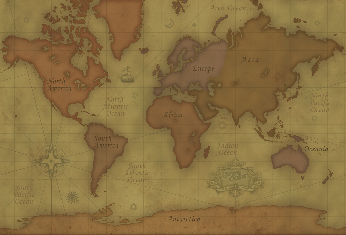 Jewel Quest III - World Map