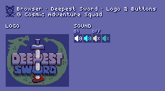 Deepest Sword - Logo & Buttons