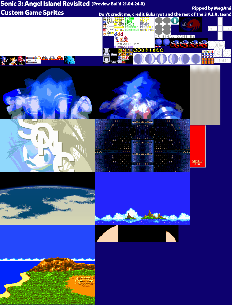 Sonic 3 A.I.R. - Custom Game Sprites