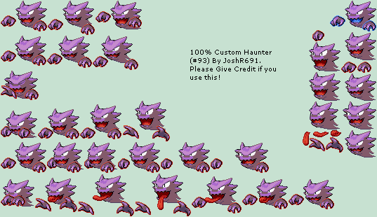 Pokémon Generation 1 Customs - #093 Haunter