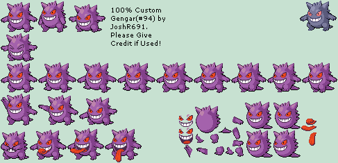 Pokémon Generation 1 Customs - #094 Gengar