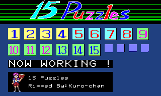 15 Puzzles - Logo, Numbers, & Text
