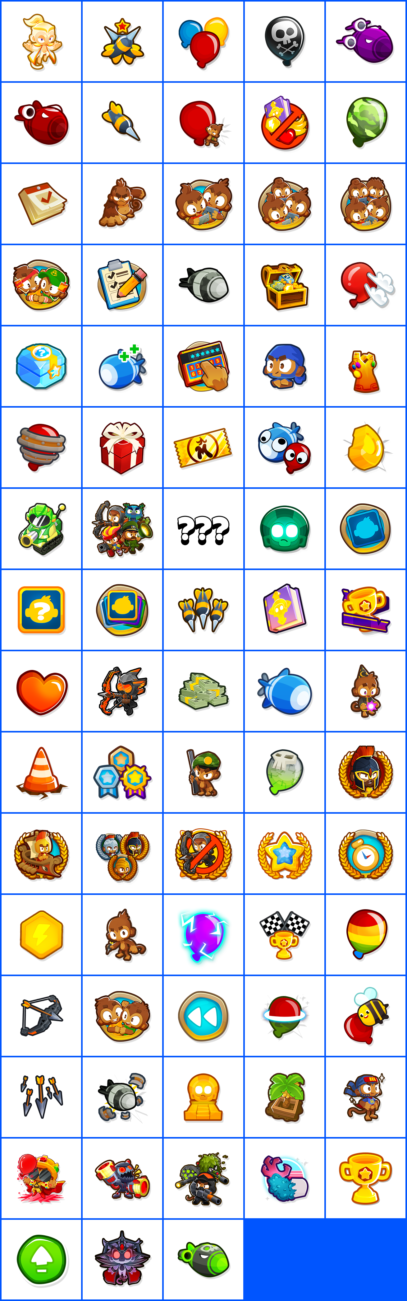 Bloons Tower Defense 6 - Achievement Icons