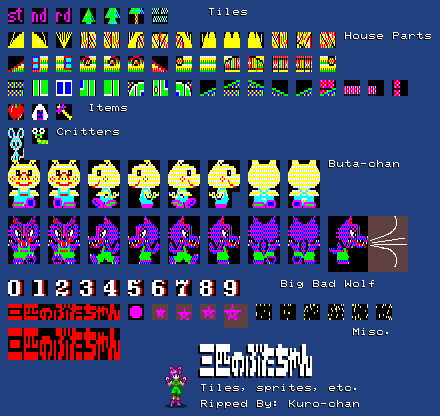 Characters, Tileset, Items, Numbers, & Logo