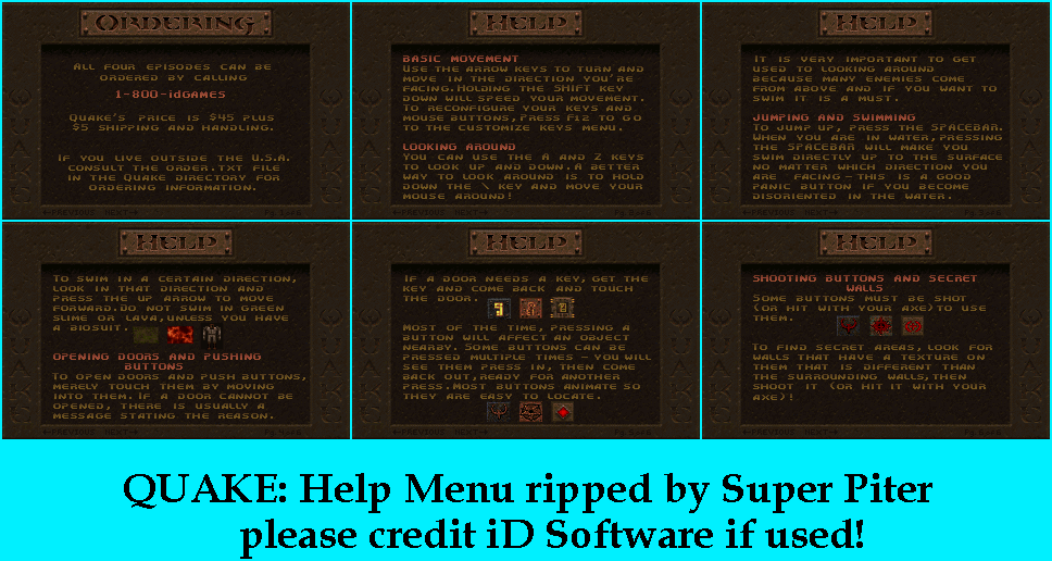 Help Screens