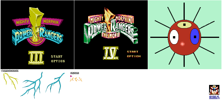 Power Ranger III (Bootleg) - Title Screen