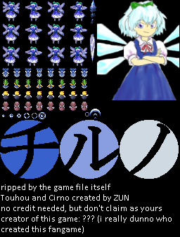 Kene Touhou Mohofu (Homebrew) - Cirno