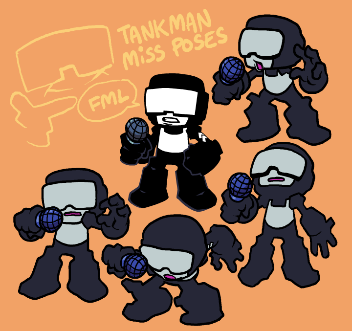 Tankman Miss Poses