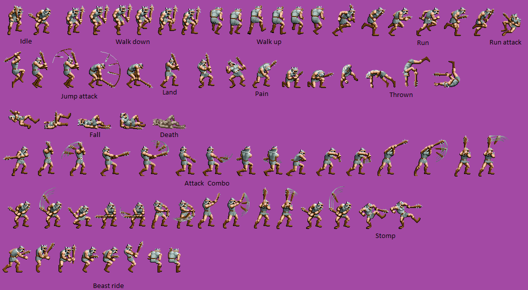 Arcade - Golden Axe - Longmoan - The Spriters Resource