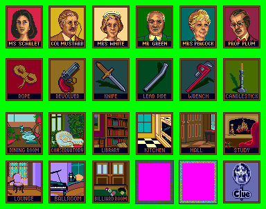 Clue - Cards