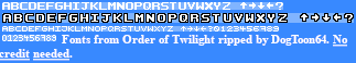Order of Twilight - Fonts