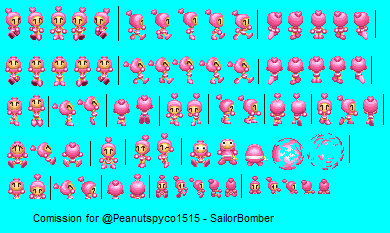 Pink Bomber (Bomberman Party Edition-Style)