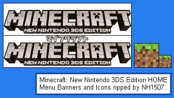 Minecraft: New Nintendo 3DS Edition - HOME Menu Banners and Icon