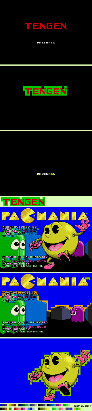 Pac-Mania - Title Screen