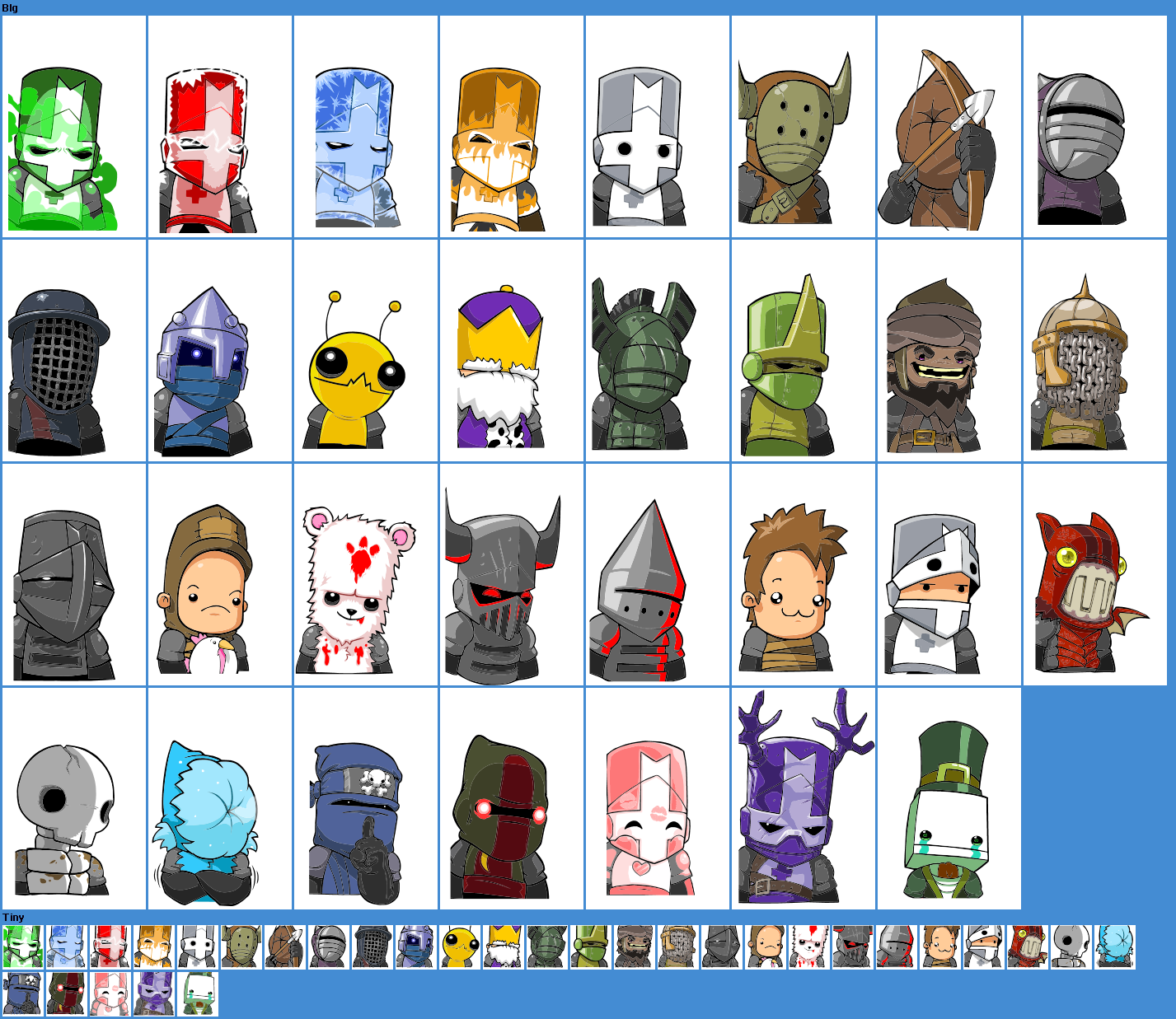 Castle Crashers - Character Portraits