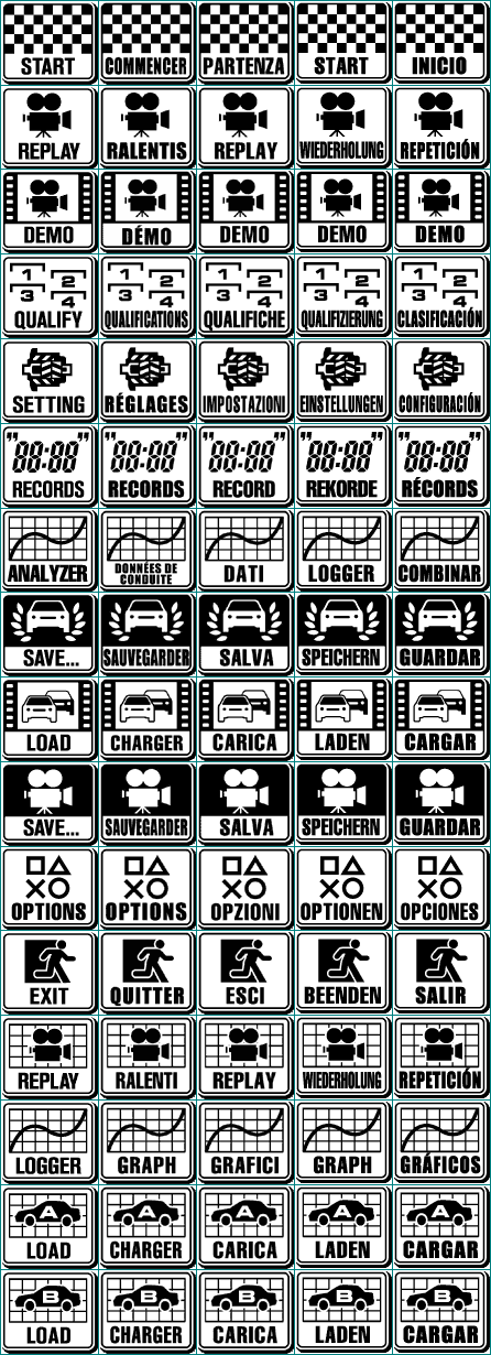 Race Menu Icons