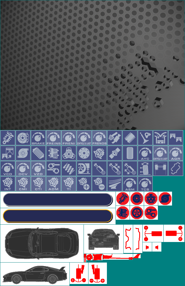 Gran Turismo 3: A-Spec - Vehicle Setting Icons