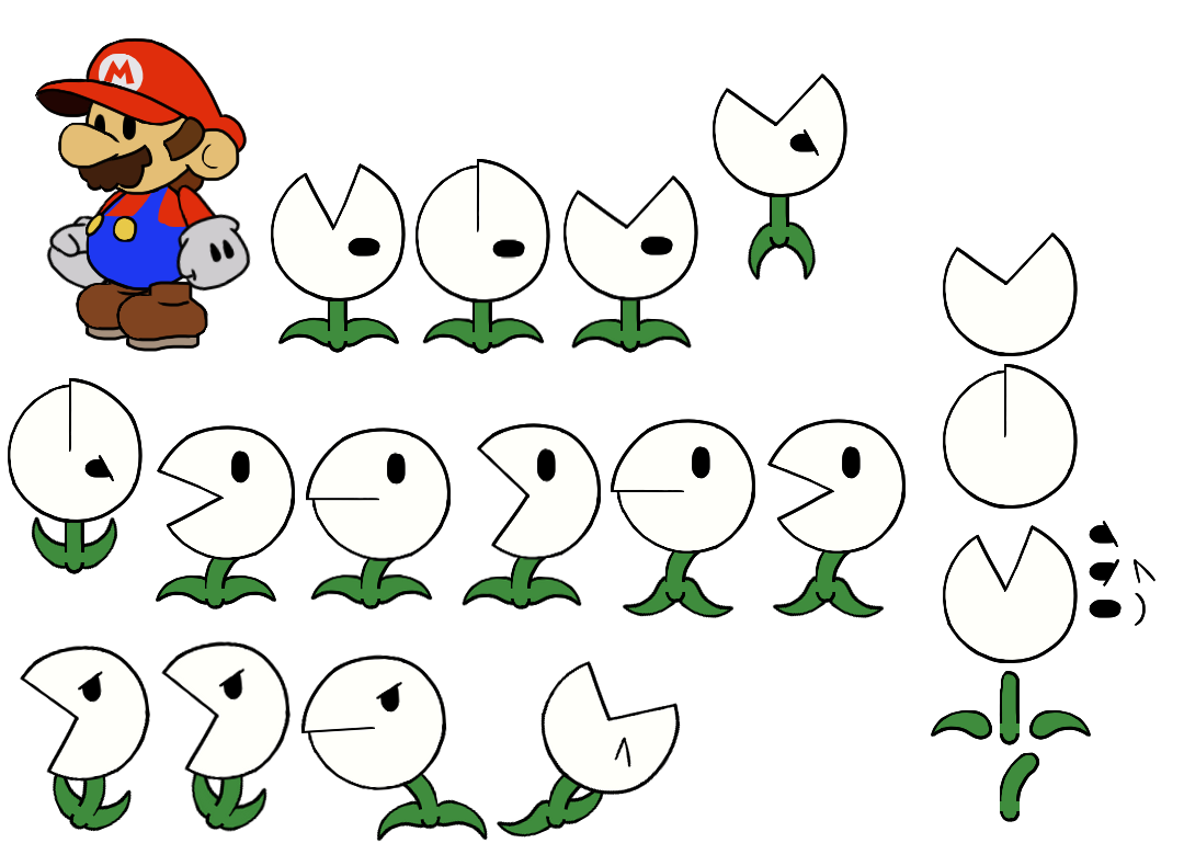 Mario Customs - Nipper Plant (Paper Mario-Style)