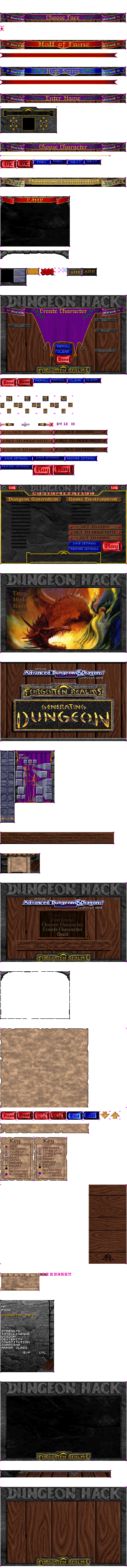 Dungeon Hack - General User Interface