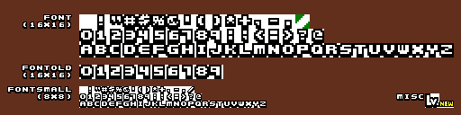 Spelunky Classic - Fonts