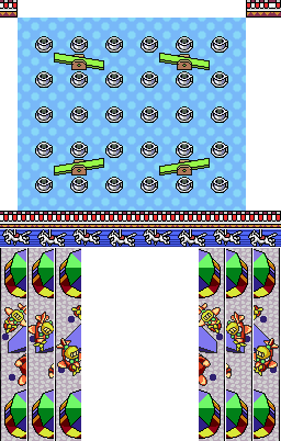 Super Bomberman 3 - Battle Stage 09: Seesaw