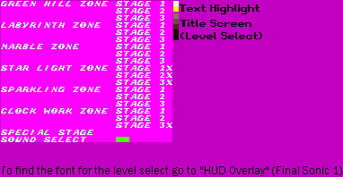 Level Select Menu