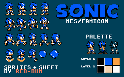 Sonic (Mega Man NES-Style)