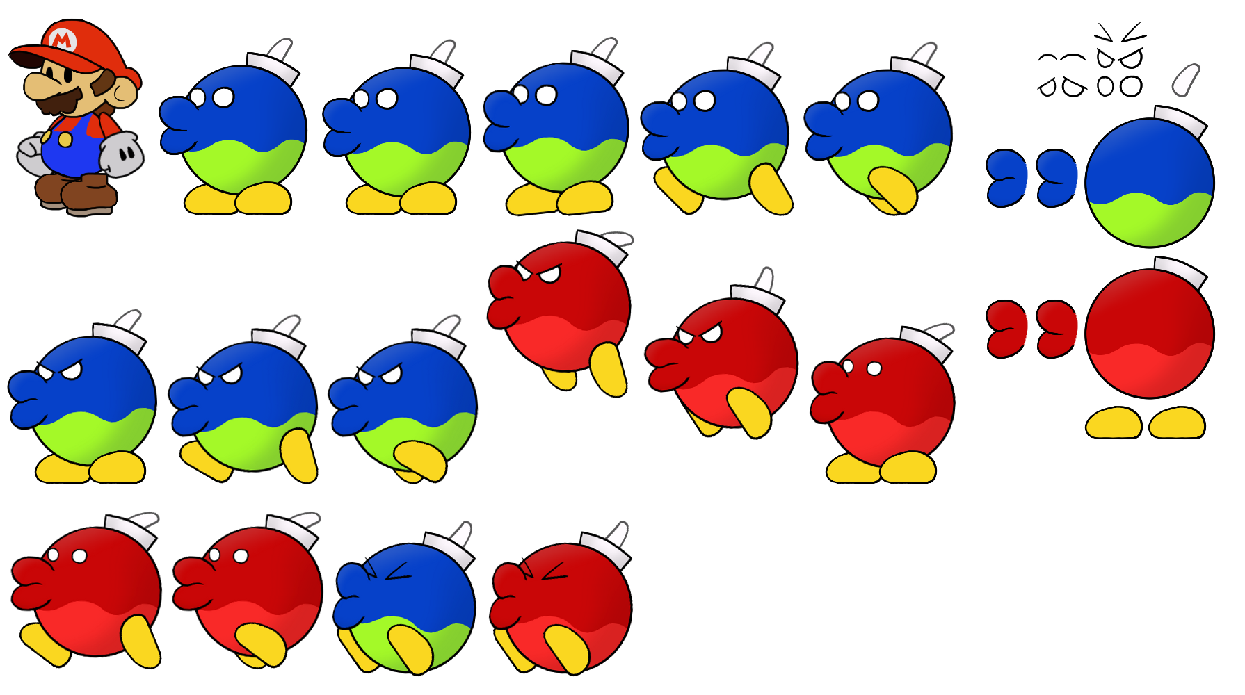 Kab-bomb (Paper Mario-Style)