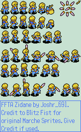 Final Fantasy 9 Customs - Zidane (Tactics Advance-Style)