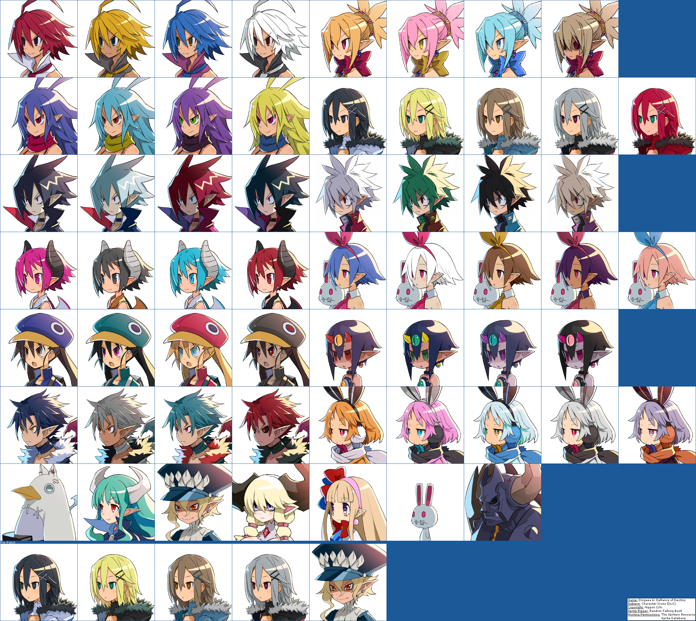 Disgaea 6: Defiance of Destiny - Character Icons (DLC)