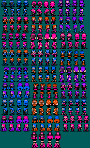 Fire Emblem: Gaiden (JPN) - Overworld Characters